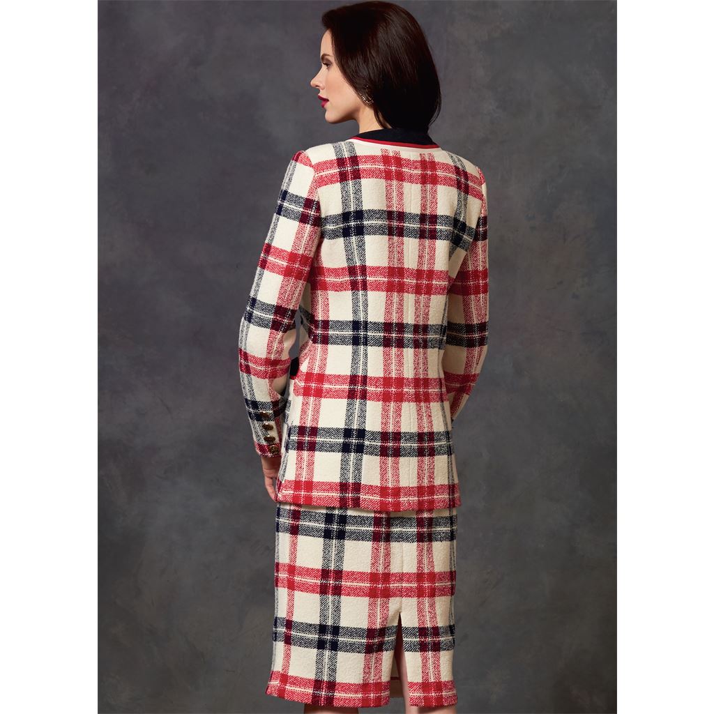 Vogue Pattern V1643 Misses Misses Petite Jacket Dress and Skirt 1643 Image 13 From Patternsandplains.com