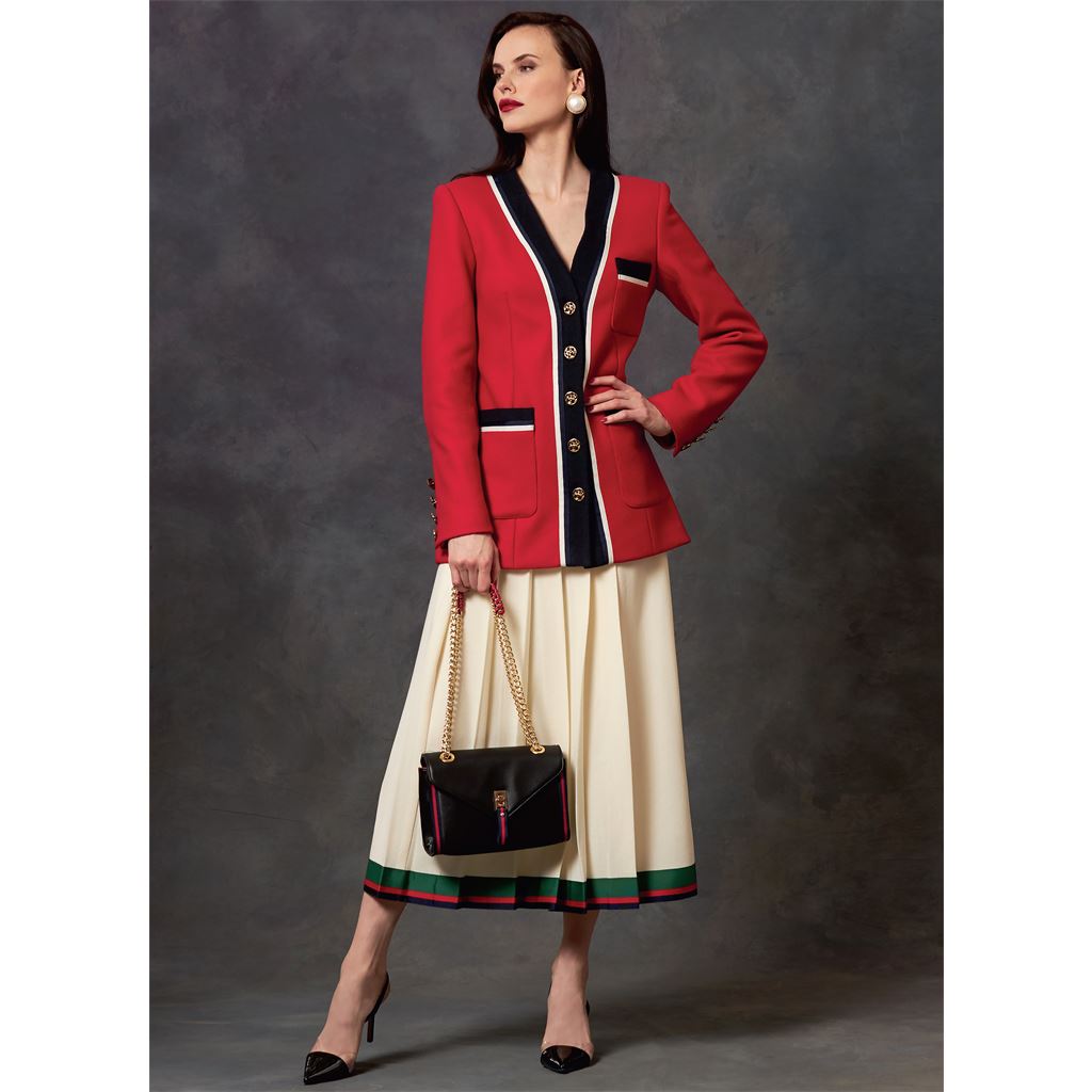 Vogue Pattern V1643 Misses Misses Petite Jacket Dress and Skirt 1643 Image 3 From Patternsandplains.com