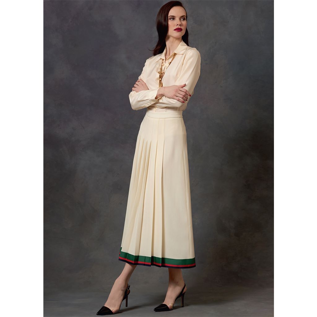 Vogue Pattern V1643 Misses Misses Petite Jacket Dress and Skirt 1643 Image 6 From Patternsandplains.com