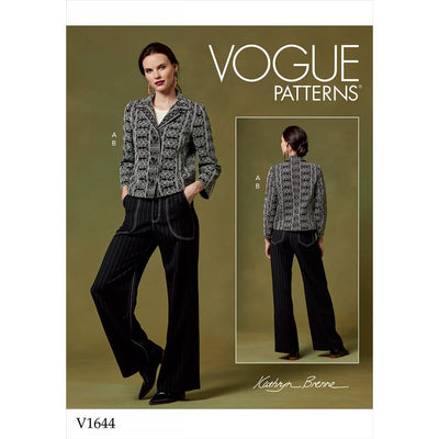 Vogue Pattern V1644 Misses Jacket and Pants 1644 Image 1 From Patternsandplains.com