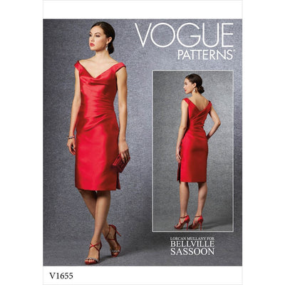 Vogue Pattern V1655 Misses Special Occasion Dress 1655 Image 1 From Patternsandplains.com