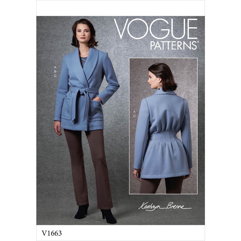 Vogue Pattern V1663 Misses Jacket Top and Pants 1663 Image 1 From Patternsandplains.com