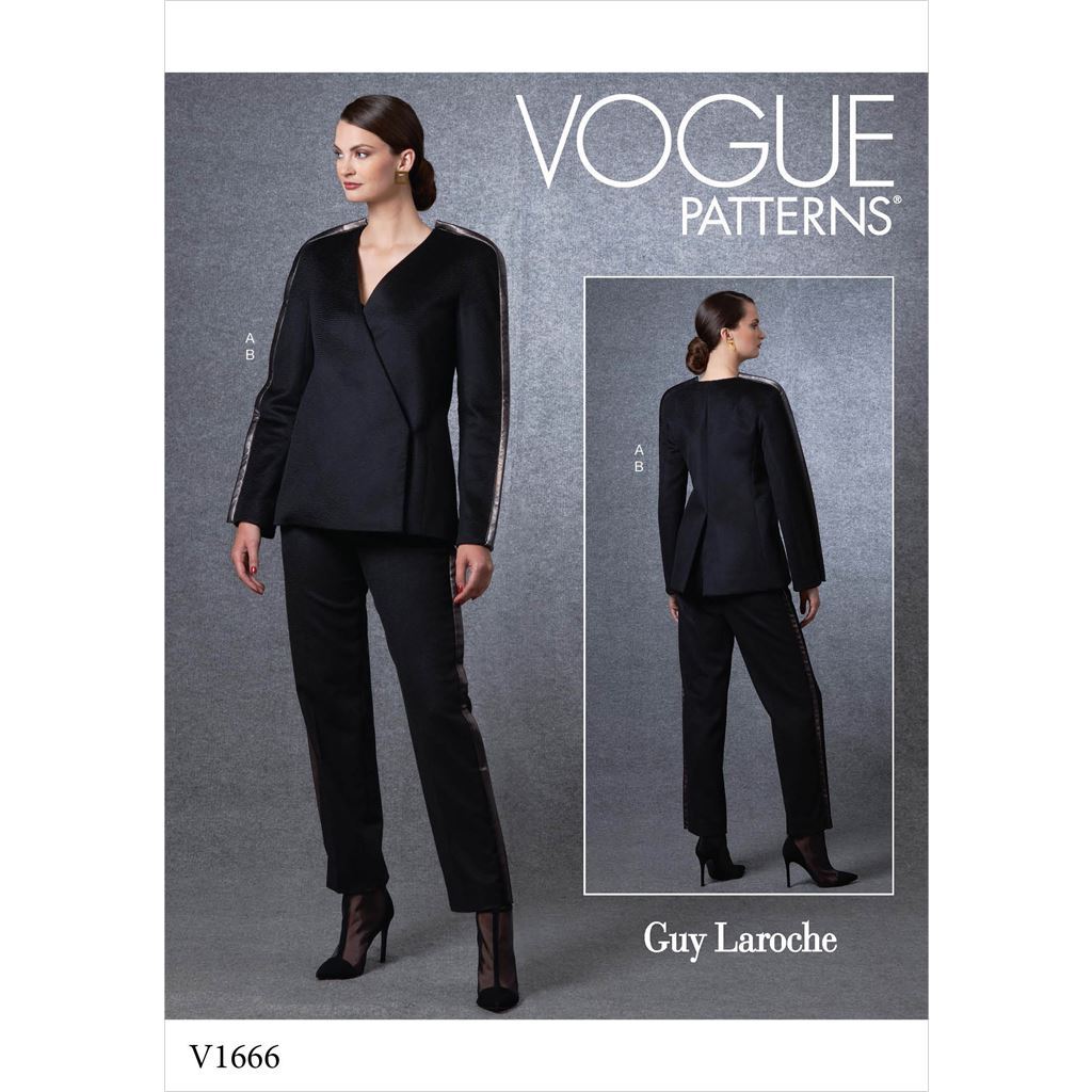 Vogue Pattern V1666 Misses Jacket and Pants 1666 Image 1 From Patternsandplains.com