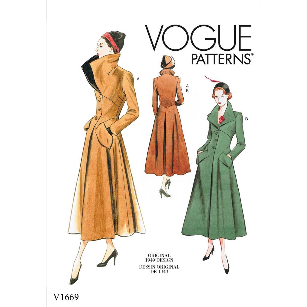 Vogue Pattern V1669 Misses Outerwear 1669 Image 1 From Patternsandplains.com
