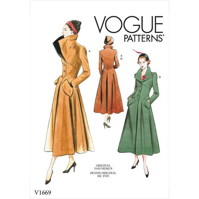 Vogue Pattern V1669 Misses Outerwear 1669 Image 1 From Patternsandplains.com