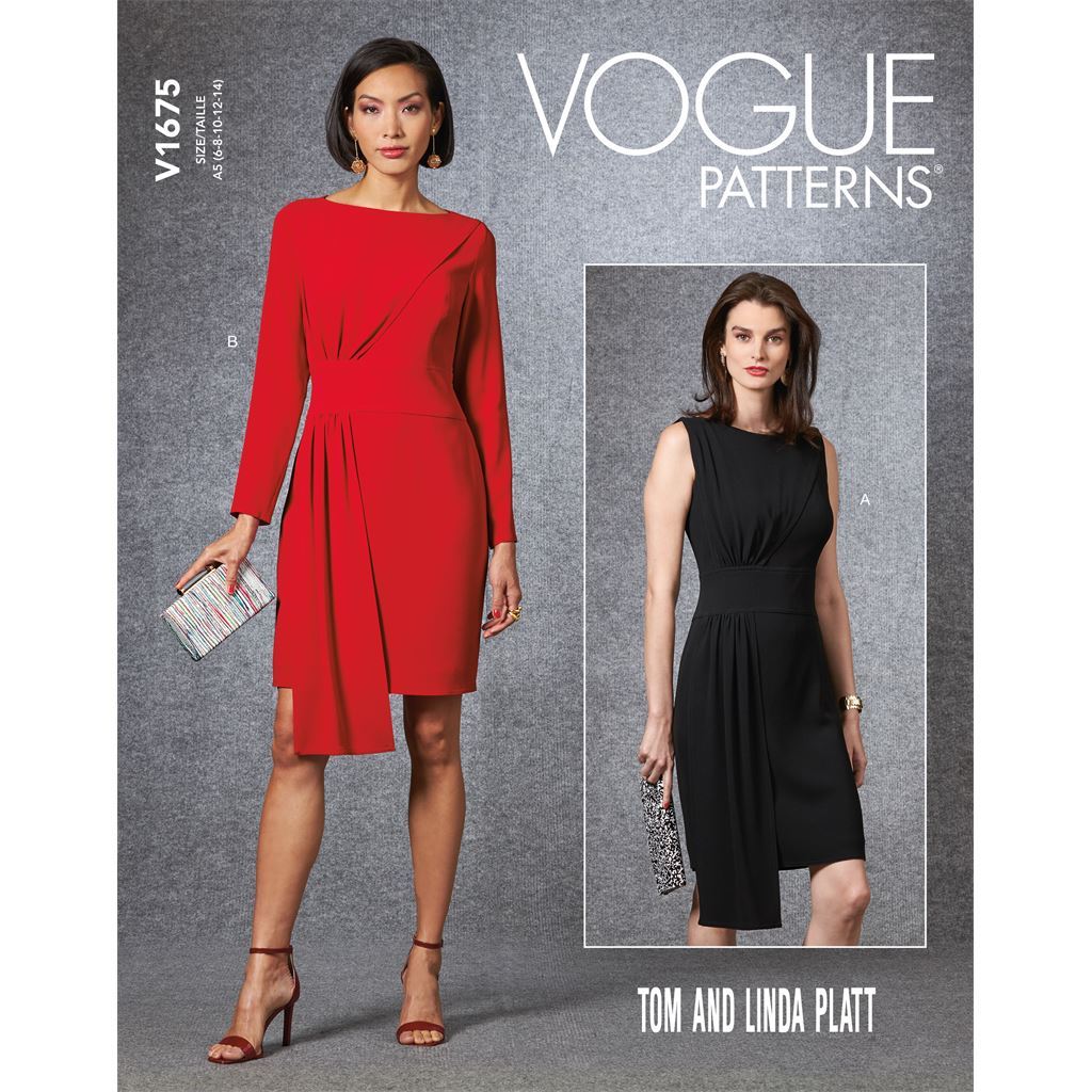 Vogue Pattern V1675 Misses' Dress 1675 - Patterns and Plains