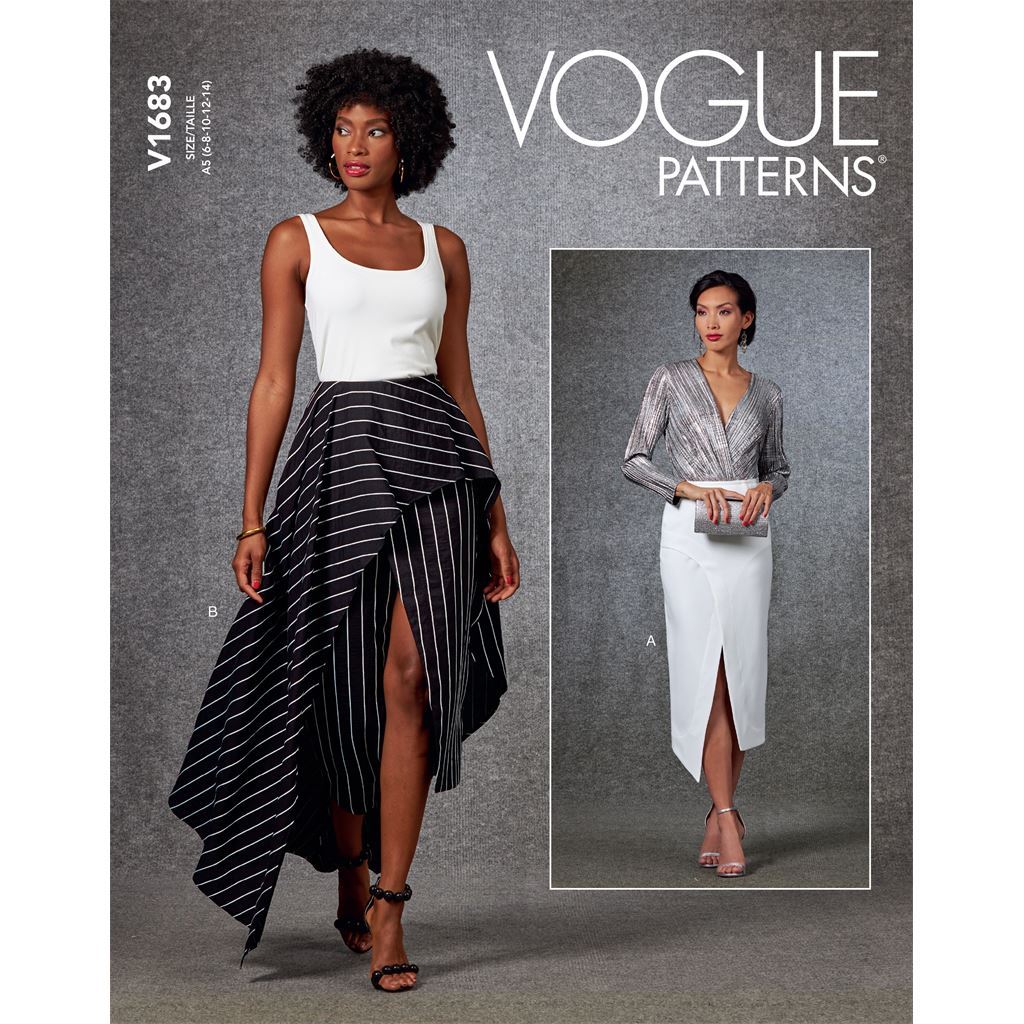 Vogue Pattern V1683 Misses Skirt 1683 Image 1 From Patternsandplains.com