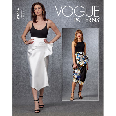 Vogue Pattern V1684 Misses Skirt 1684 Image 1 From Patternsandplains.com