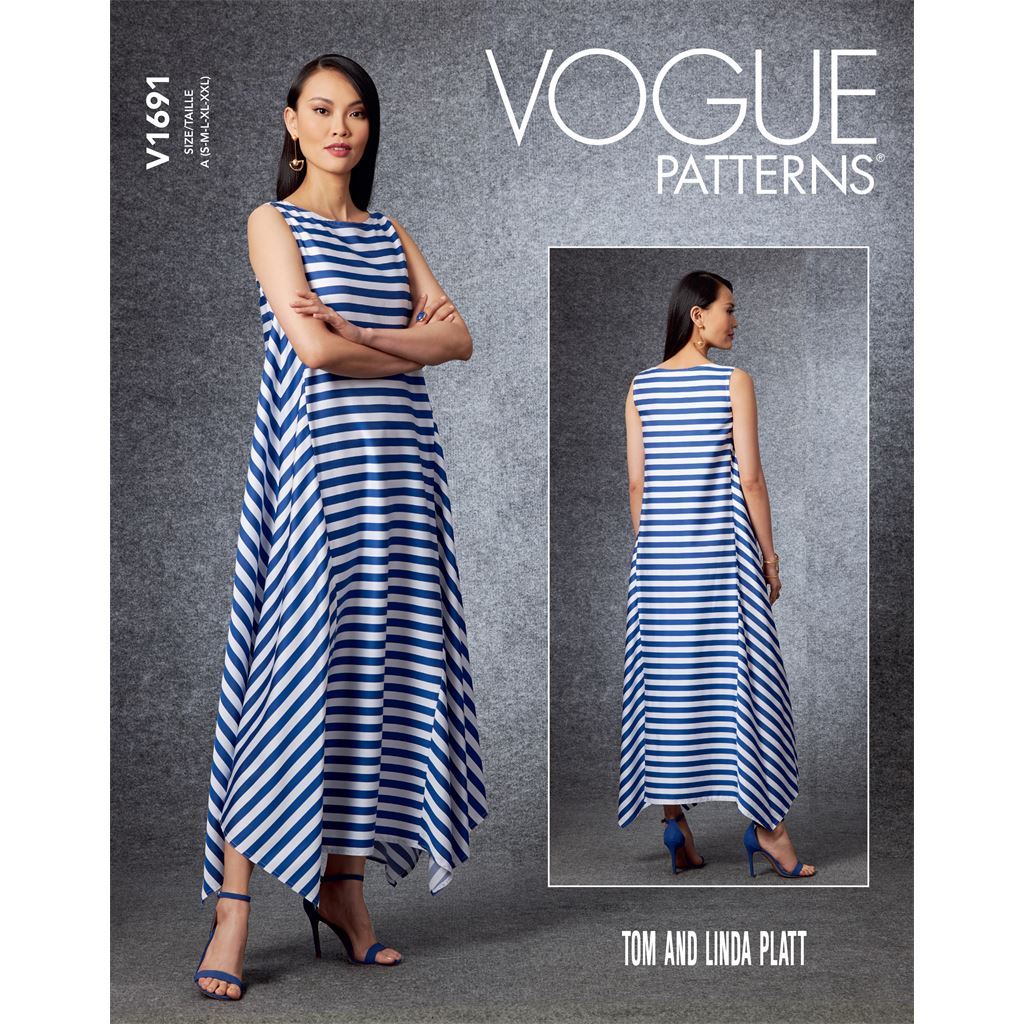 Vogue Pattern V1691 Misses Dress 1691 Image 1 From Patternsandplains.com