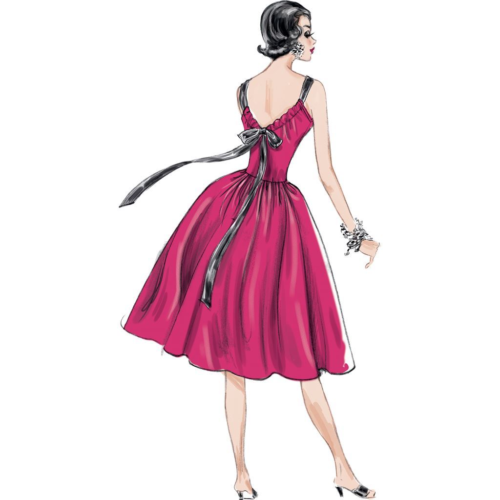 Vogue Pattern V1696 Misses Dress 1696 Image 3 From Patternsandplains.com