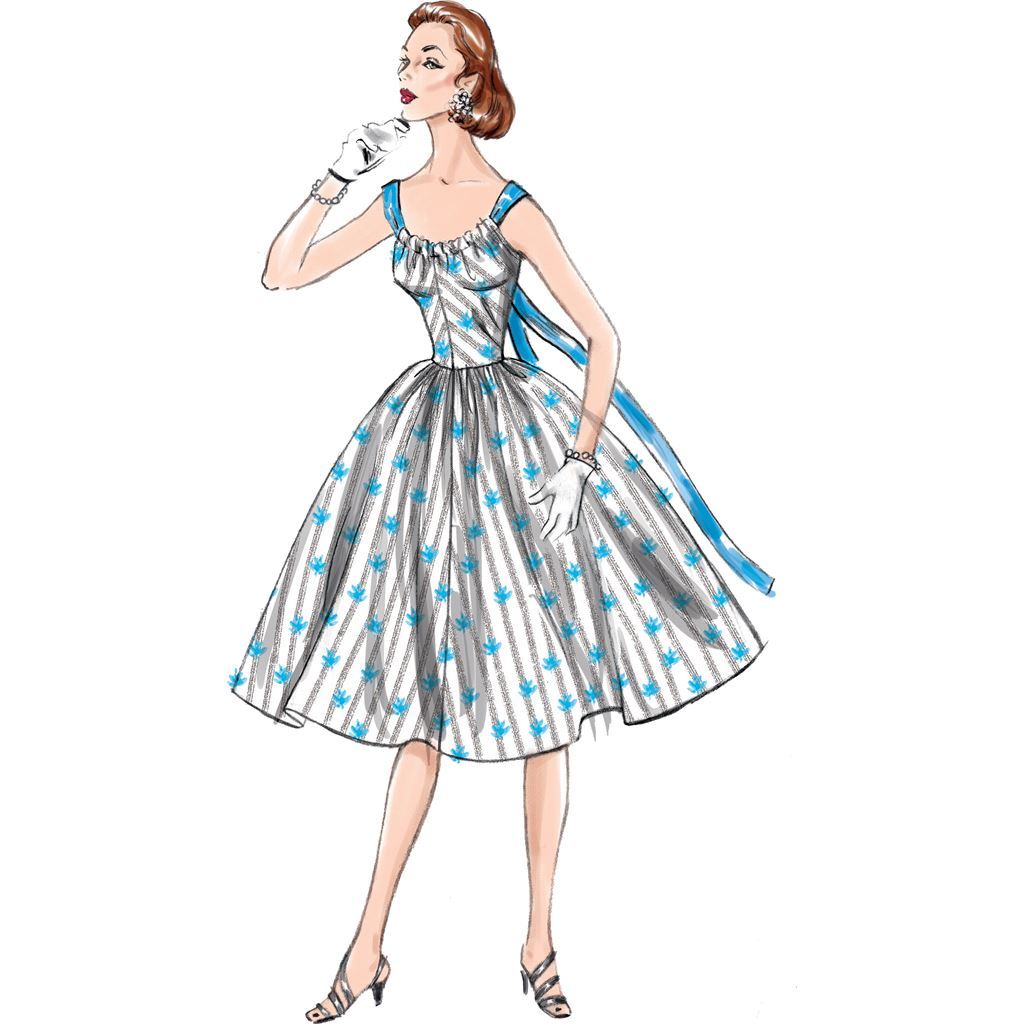 Vogue Pattern V1696 Misses Dress 1696 Image 4 From Patternsandplains.com