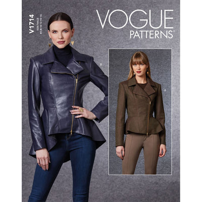 Vogue Pattern V1714 Misses Jacket 1714 Image 1 From Patternsandplains.com