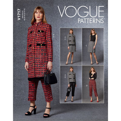 Vogue Pattern V1717 Misses Jacket Skirt and Pants 1717 Image 1 From Patternsandplains.com