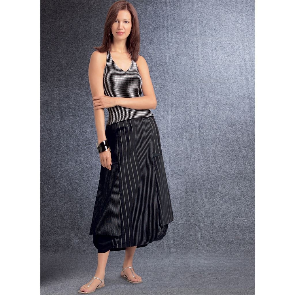 Vogue Pattern V1731 Misses Deep Pocket Skirt and Pants 1731 Image 3 From Patternsandplains.com