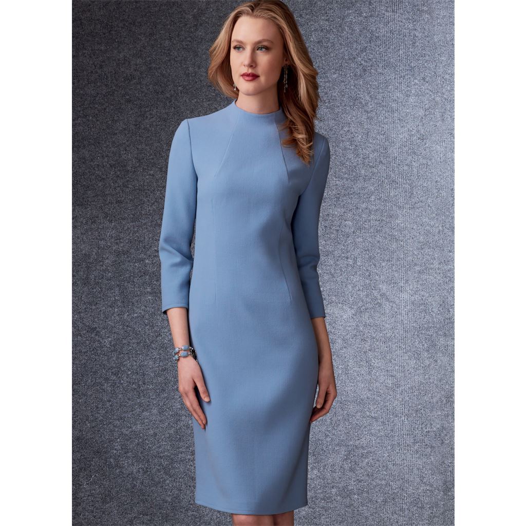 Vogue Pattern V1736 Misses Lined Raglan Sleeve Jacket and Funnel Neck Dress 1736 Image 3 From Patternsandplains.com