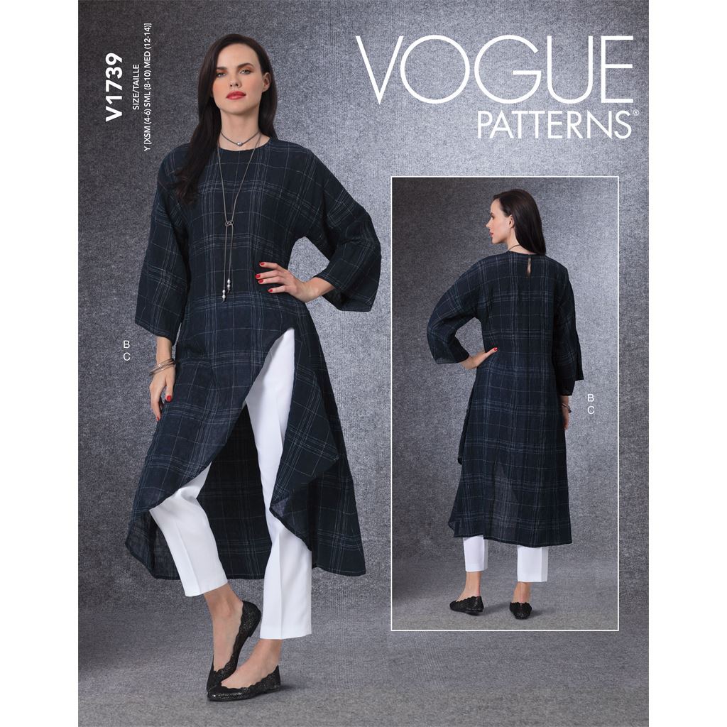 Vogue Pattern V1739 Misses Tunic and Pants 1739 Image 1 From Patternsandplains.com