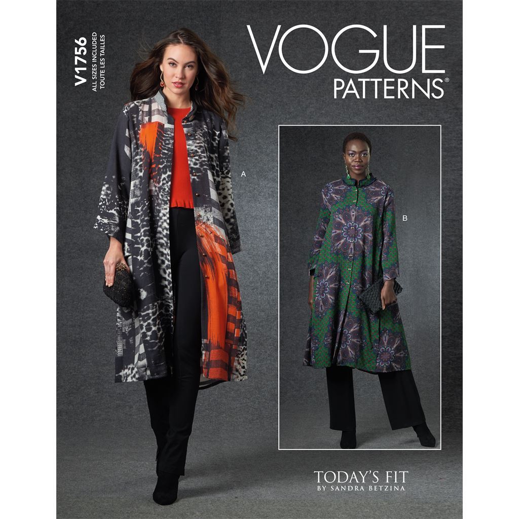Vogue Pattern V1756 Misses Duster 1756 Image 1 From Patternsandplains.com