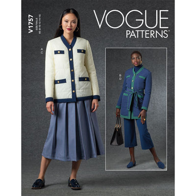 Vogue Pattern V1757 Misses Jacket Belt Skirt and Pants 1757 Image 1 From Patternsandplains.com