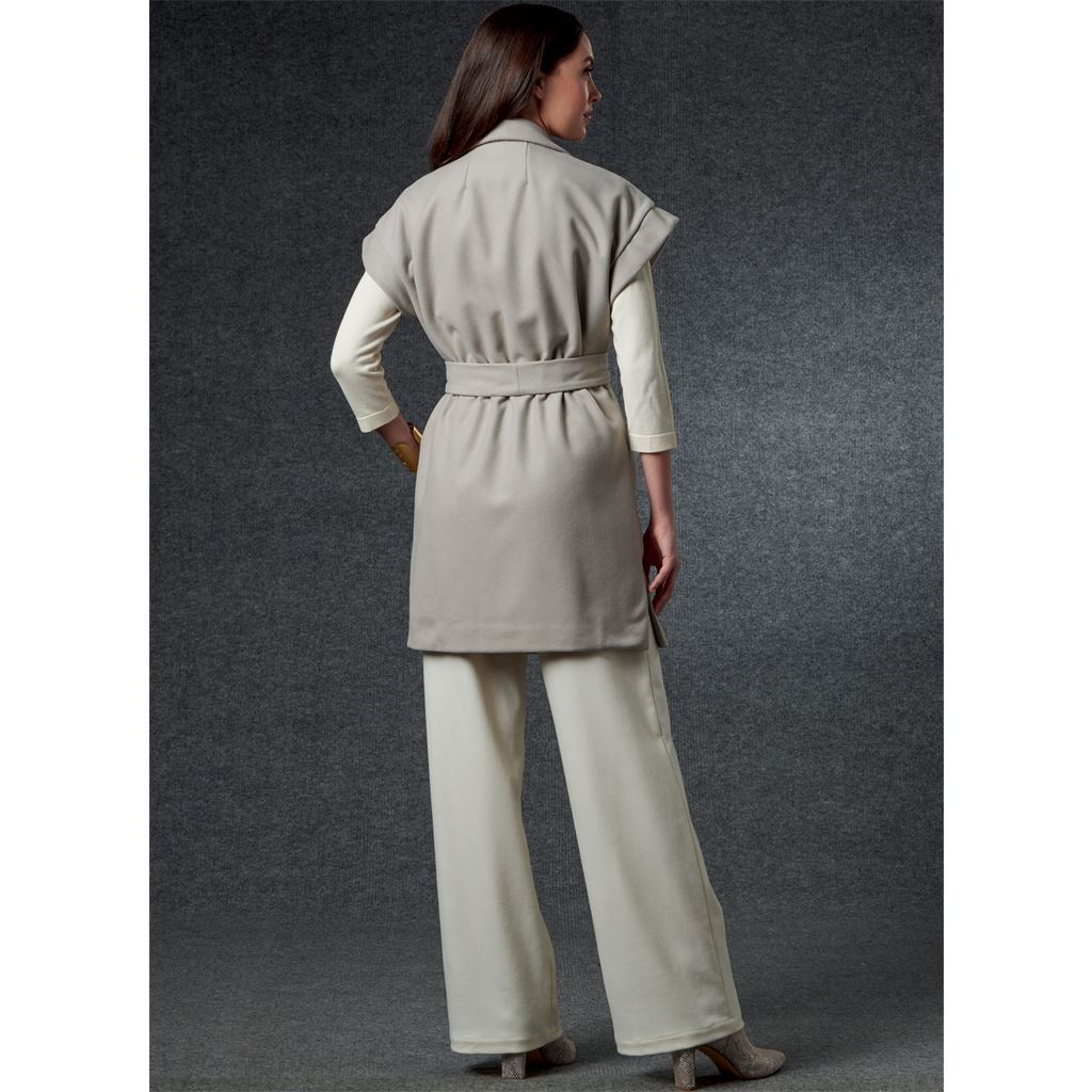 Vogue Pattern V1758 Misses Vest Jacket Belt and Pants 1758 Image 7 From Patternsandplains.com