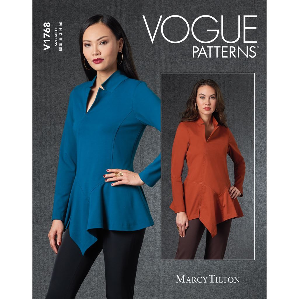 Vogue Pattern V1768 Misses Top 1768 Image 1 From Patternsandplains.com