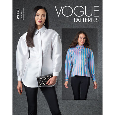 Vogue Pattern V1770 Misses Shirt 1770 Image 1 From Patternsandplains.com