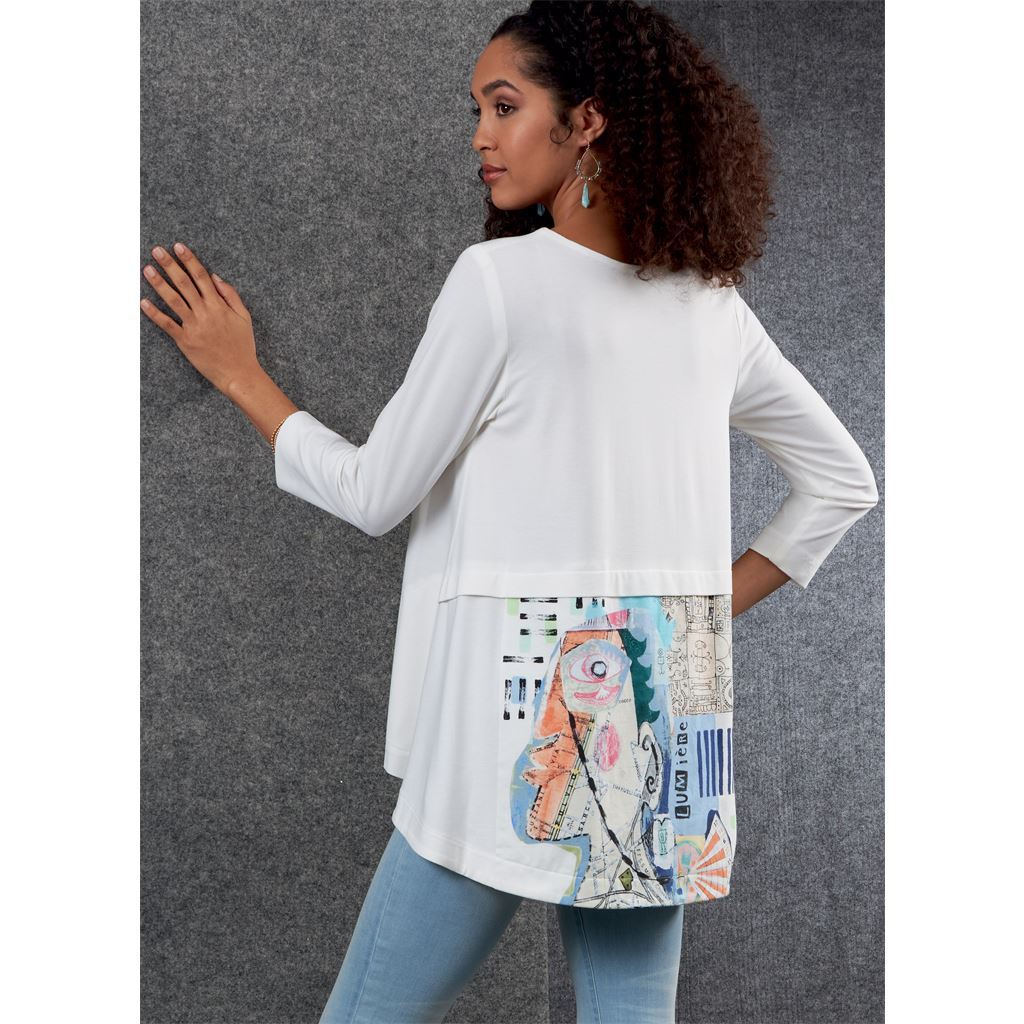 Vogue Pattern V1808 Misses Cardigan and Tunics 1808 Image 10 From Patternsandplains.com