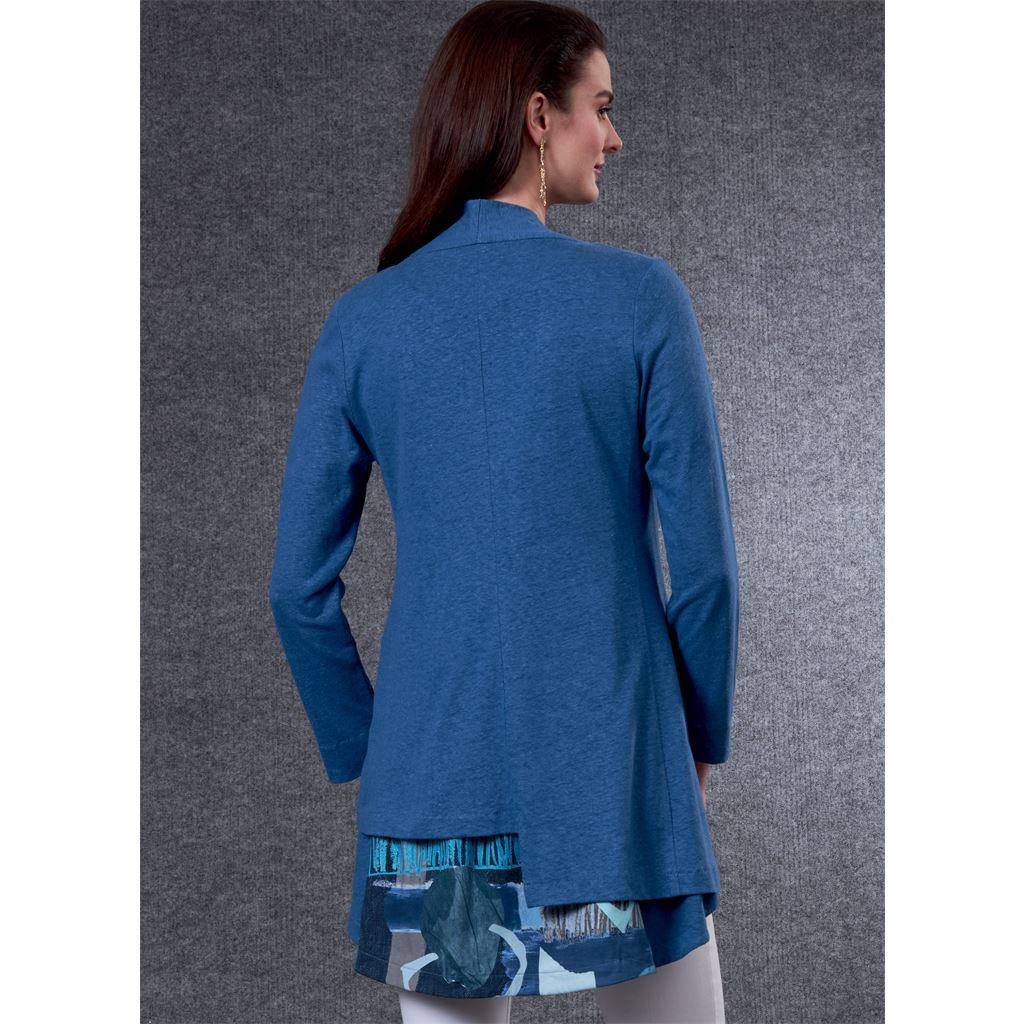 Vogue Pattern V1808 Misses Cardigan and Tunics 1808 Image 11 From Patternsandplains.com