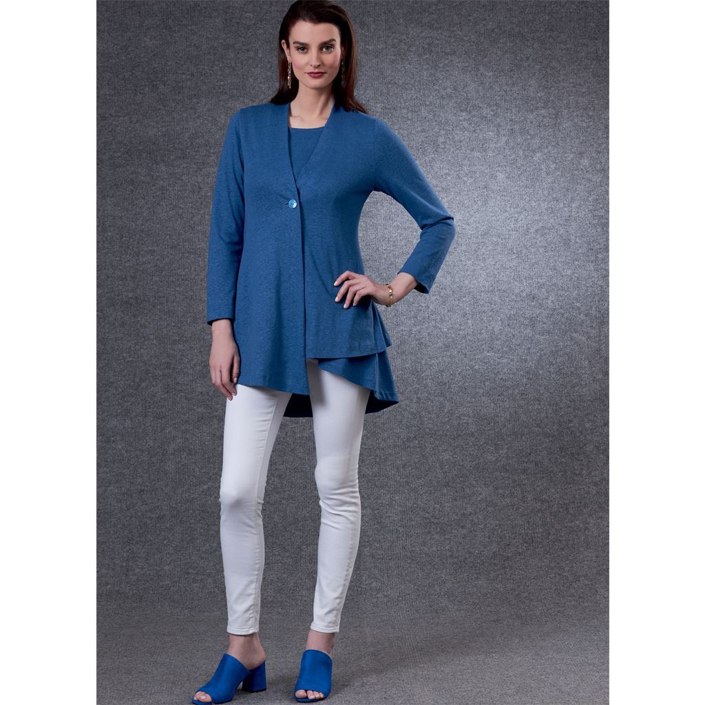 Vogue Pattern V1808 Misses Cardigan and Tunics 1808 Image 6 From Patternsandplains.com