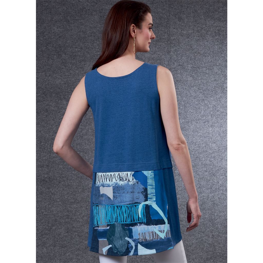 Vogue Pattern V1808 Misses Cardigan and Tunics 1808 Image 9 From Patternsandplains.com