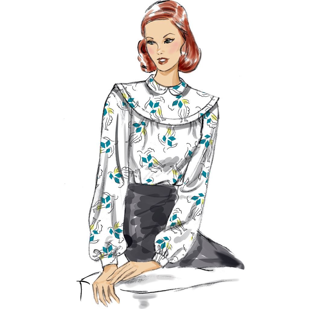 Vogue Pattern V1809 Misses Tops 1809 Image 3 From Patternsandplains.com