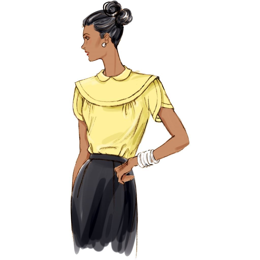 Vogue Pattern V1809 Misses Tops 1809 Image 4 From Patternsandplains.com