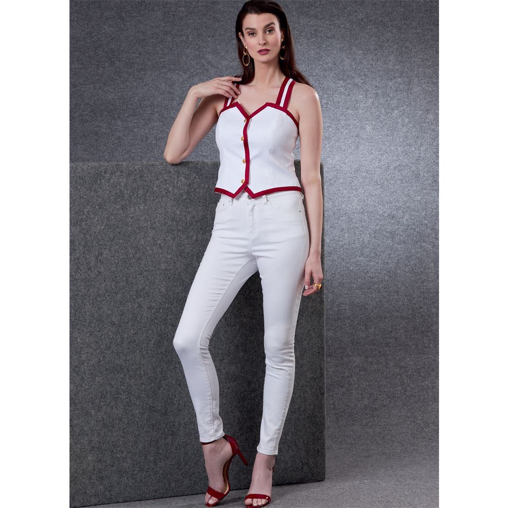 Vogue Pattern V1810 Misses and Misses Petite Vests 1810 Image 5 From Patternsandplains.com