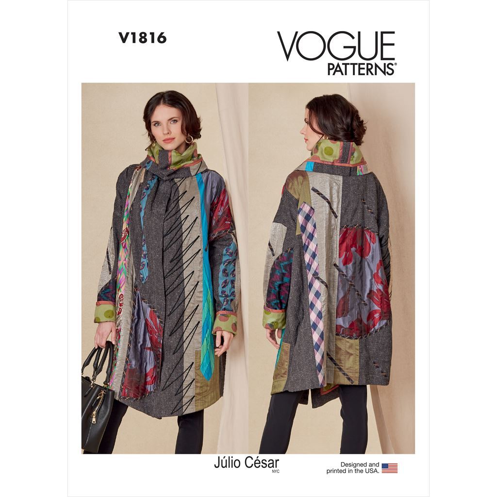 Vogue Pattern V1816 Misses Reversible Coat 1816 Image 1 From Patternsandplains.com