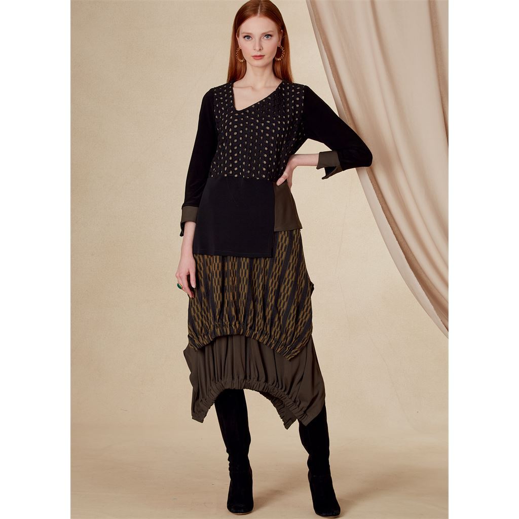 Vogue Pattern V1820 Misses Top and Skirt 1820 Image 3 From Patternsandplains.com