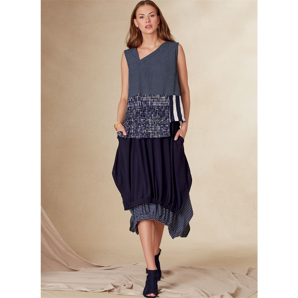 Vogue Pattern V1820 Misses Top and Skirt 1820 Image 4 From Patternsandplains.com