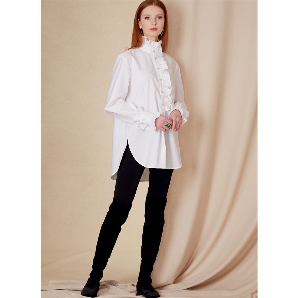 Vogue Pattern V1823 Misses and Misses Petite Shirt 1823 Image 4 From Patternsandplains.com