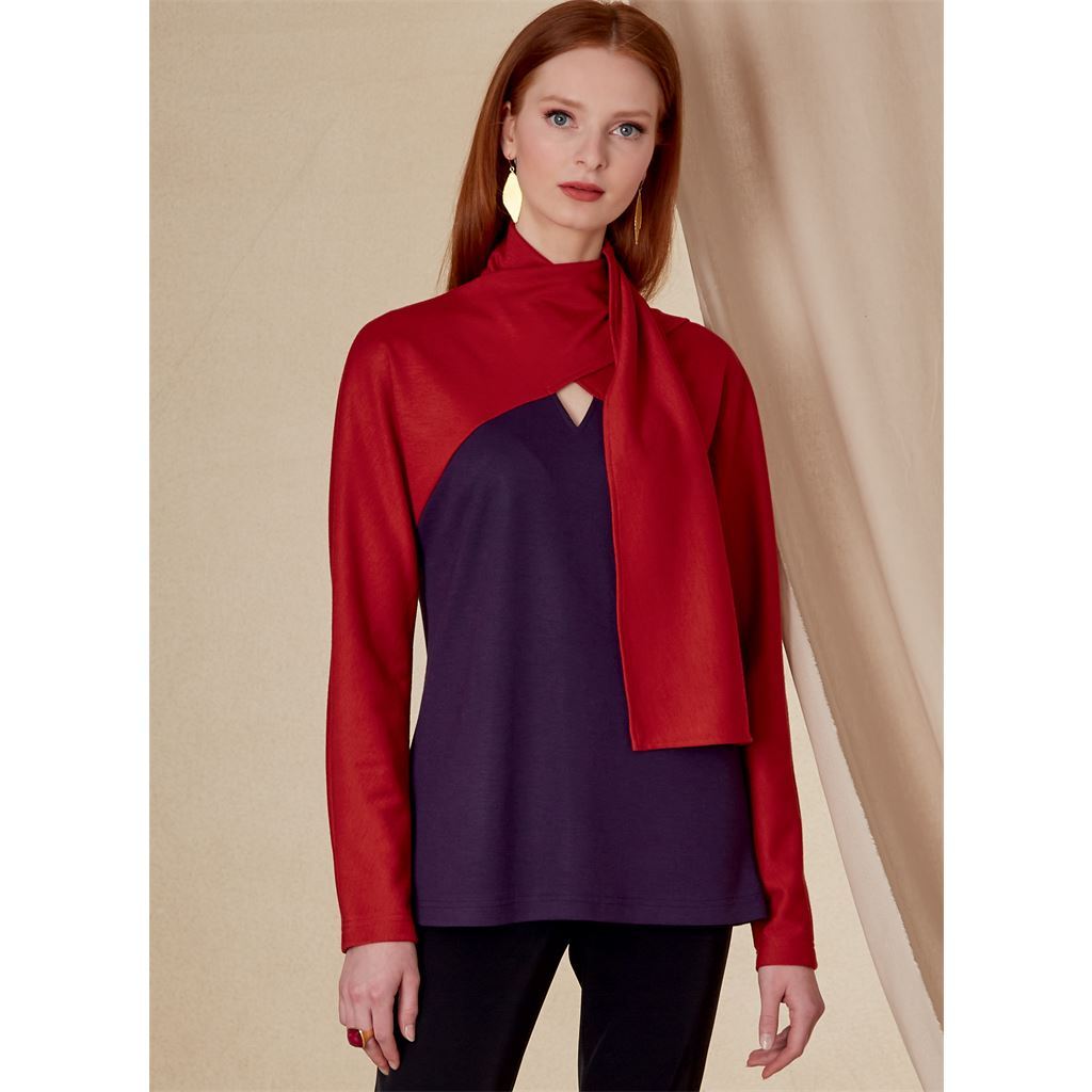 Vogue Pattern V1825 Misses and Misses Petite Top 1825 Image 2 From Patternsandplains.com