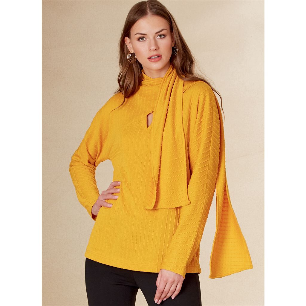 Vogue Pattern V1825 Misses and Misses Petite Top 1825 Image 3 From Patternsandplains.com