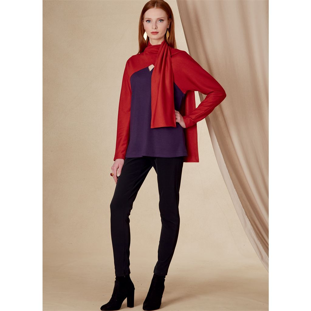 Vogue Pattern V1825 Misses and Misses Petite Top 1825 Image 4 From Patternsandplains.com