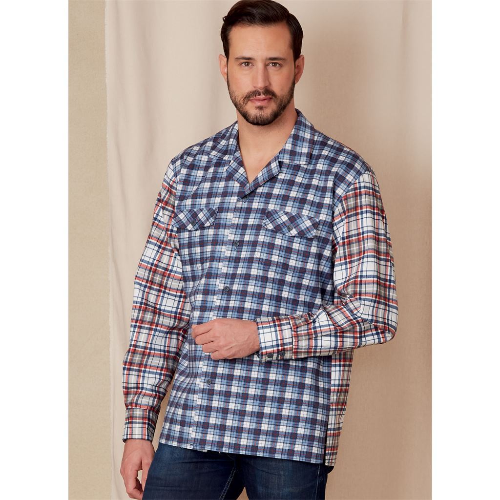 Vogue Pattern V1827 Unisex Shirts 1827 Image 2 From Patternsandplains.com