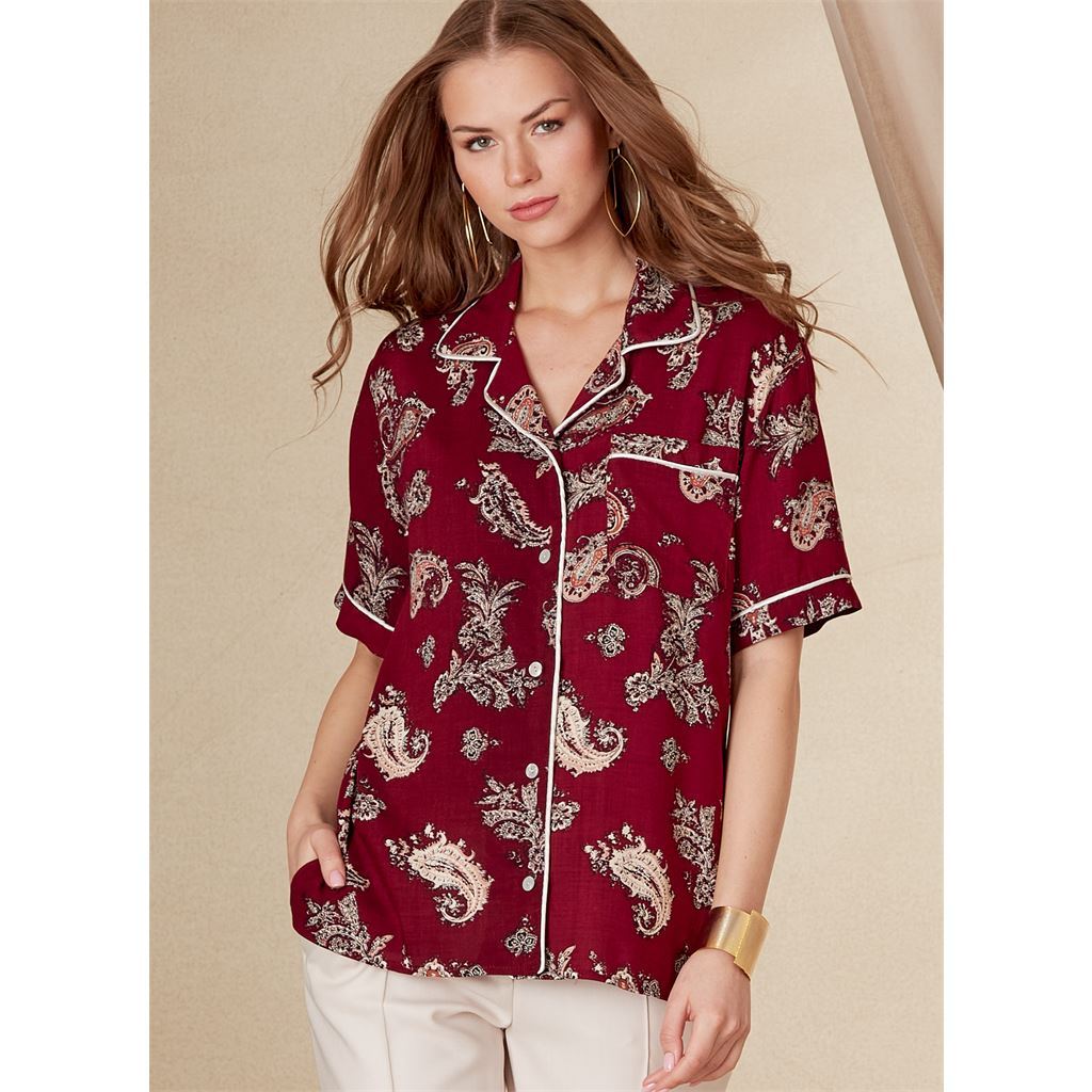 Vogue Pattern V1827 Unisex Shirts 1827 Image 3 From Patternsandplains.com