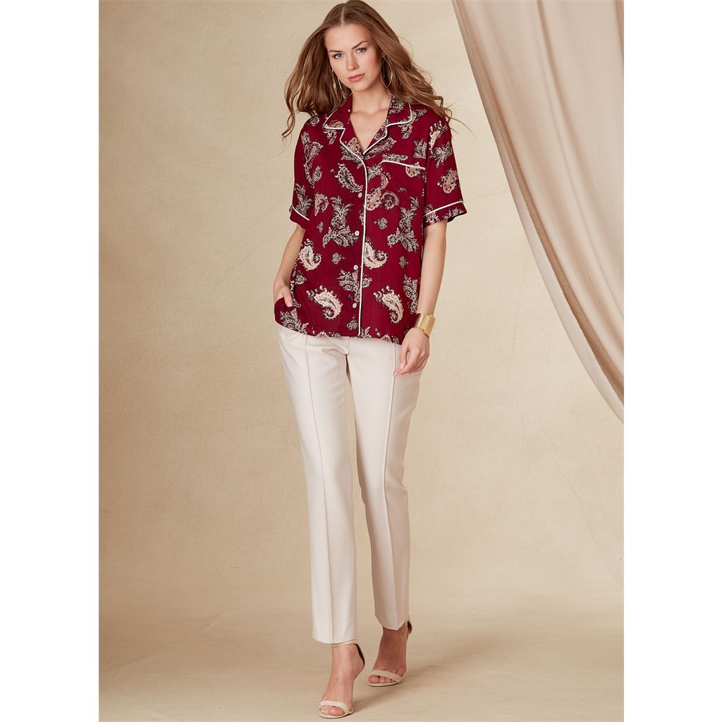 Vogue Pattern V1827 Unisex Shirts 1827 Image 5 From Patternsandplains.com