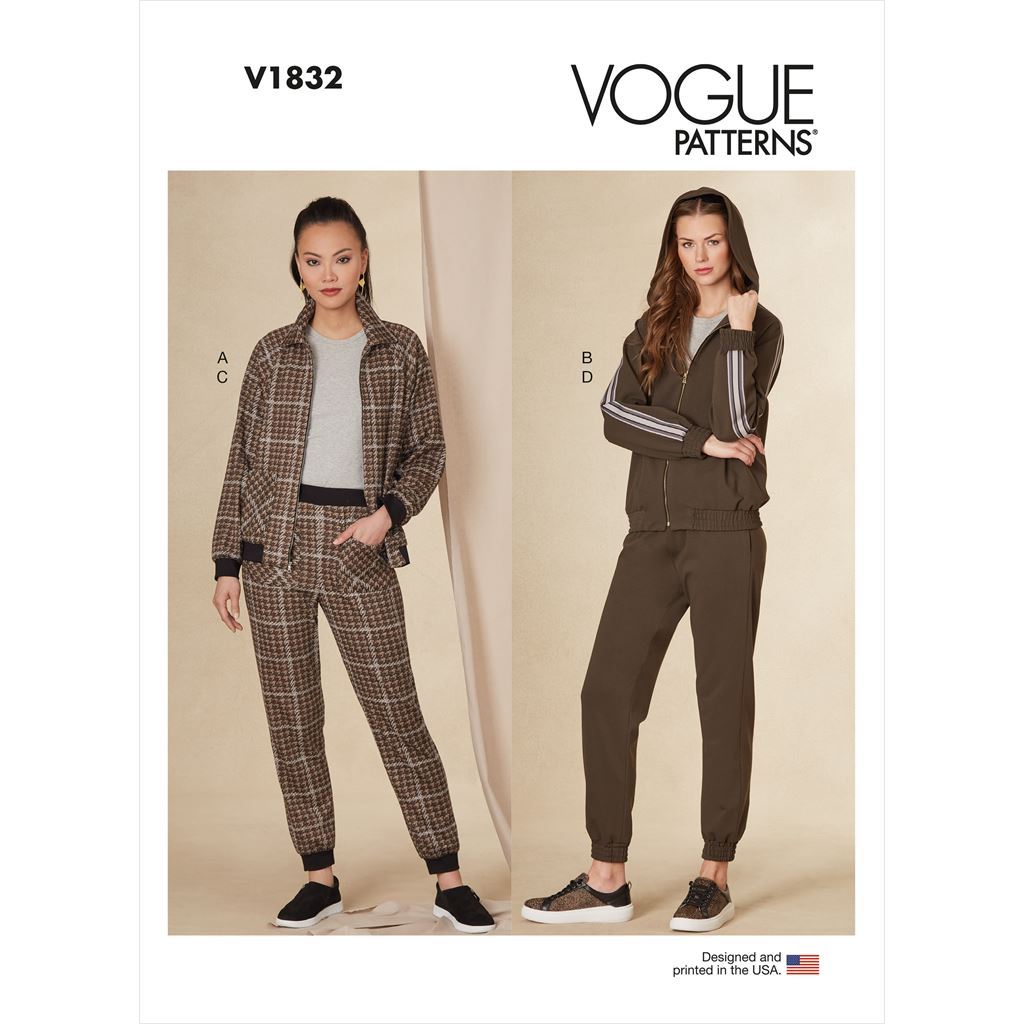 Vogue Pattern V1832 Misses and Misses Petite Jacket and Pants 1832 Image 1 From Patternsandplains.com