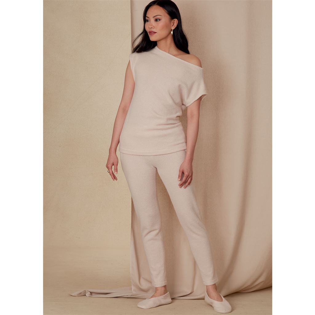 Vogue Pattern V1835 Misses Tops Pants and Slippers 1835 Image 2 From Patternsandplains.com