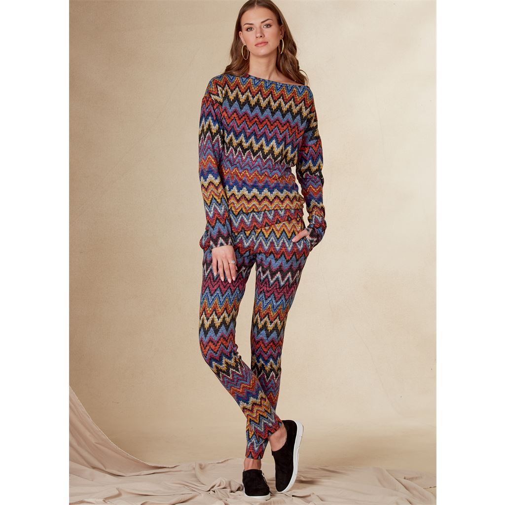 Vogue Pattern V1835 Misses Tops Pants and Slippers 1835 Image 3 From Patternsandplains.com