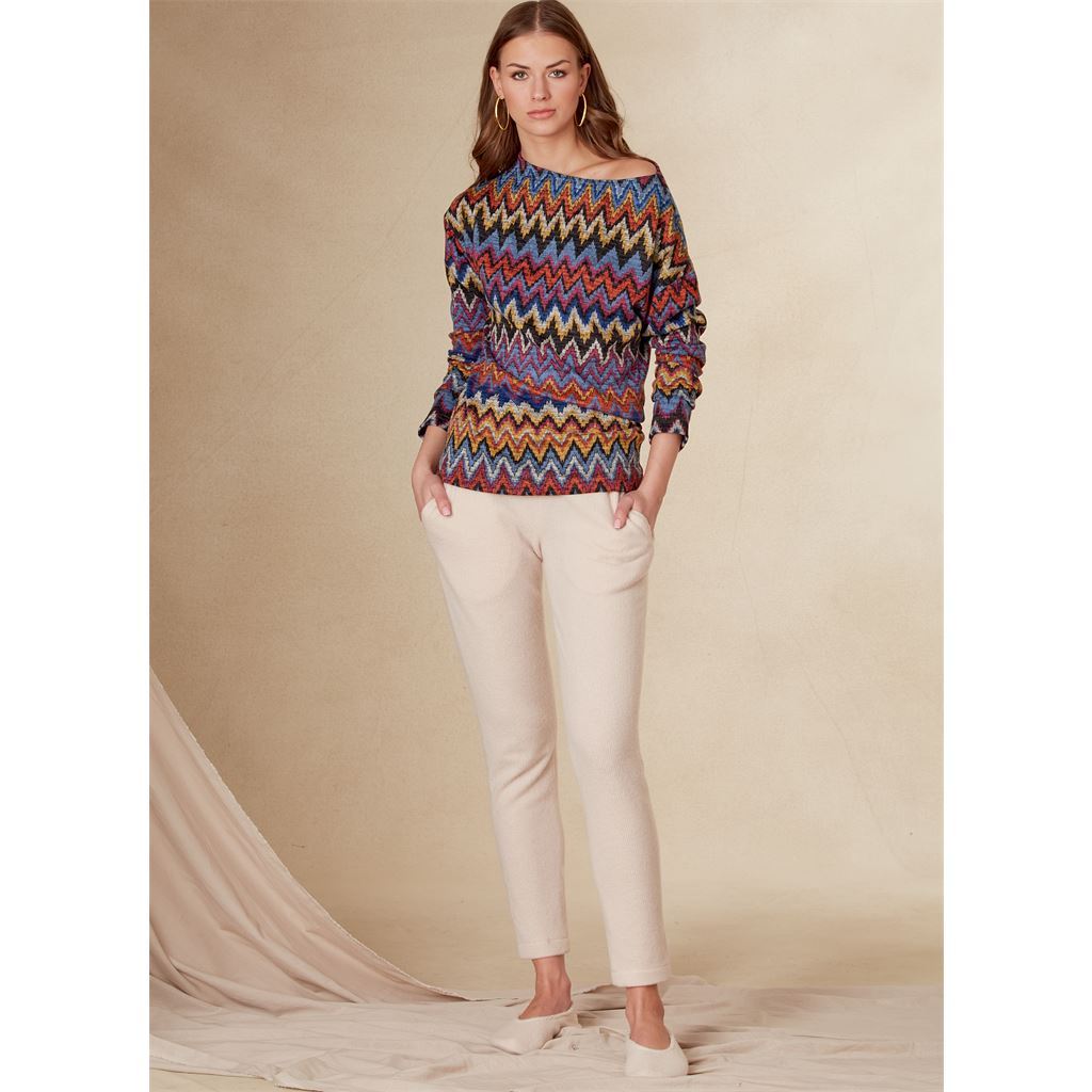 Vogue Pattern V1835 Misses Tops Pants and Slippers 1835 Image 4 From Patternsandplains.com