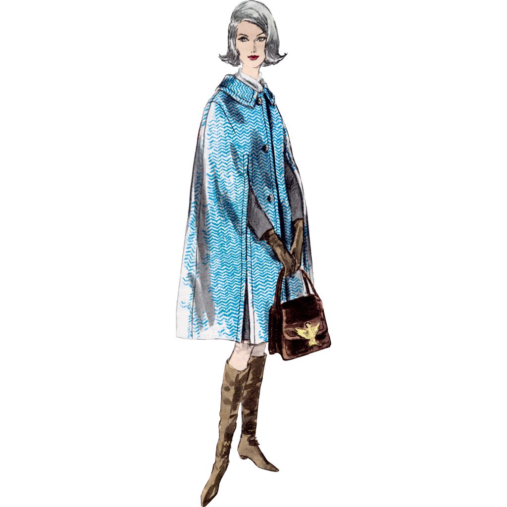 Vogue Pattern V1838 Misses Cape 1838 Image 2 From Patternsandplains.com