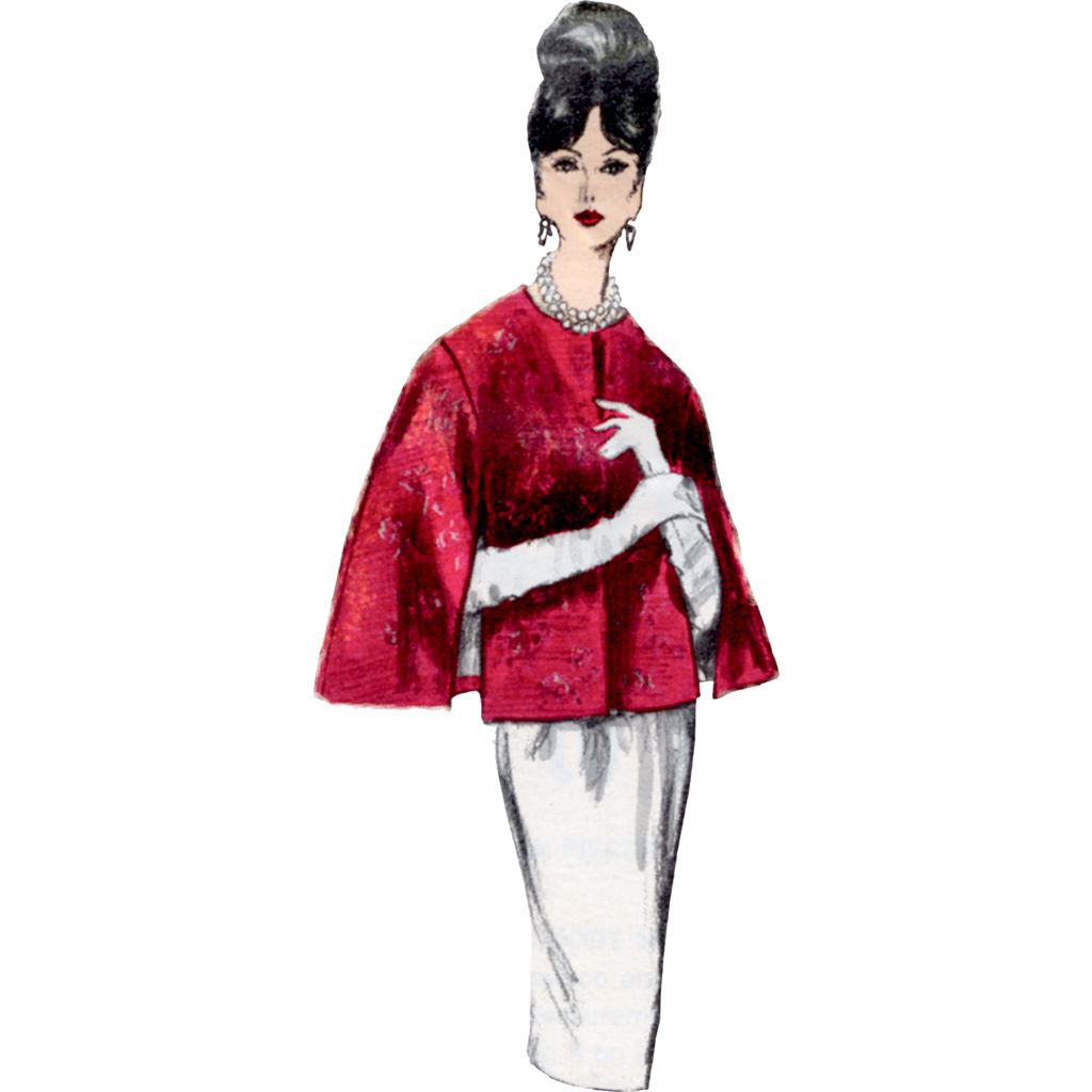 Vogue Pattern V1838 Misses Cape 1838 Image 3 From Patternsandplains.com