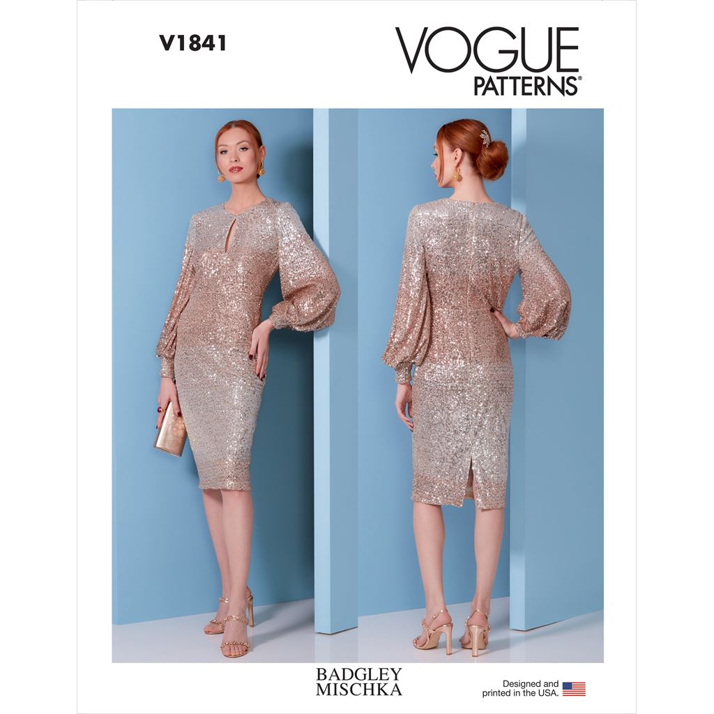 Vogue Pattern V1841 Misses and Misses Petite Special Occasion Dress 1841 Image 1 From Patternsandplains.com