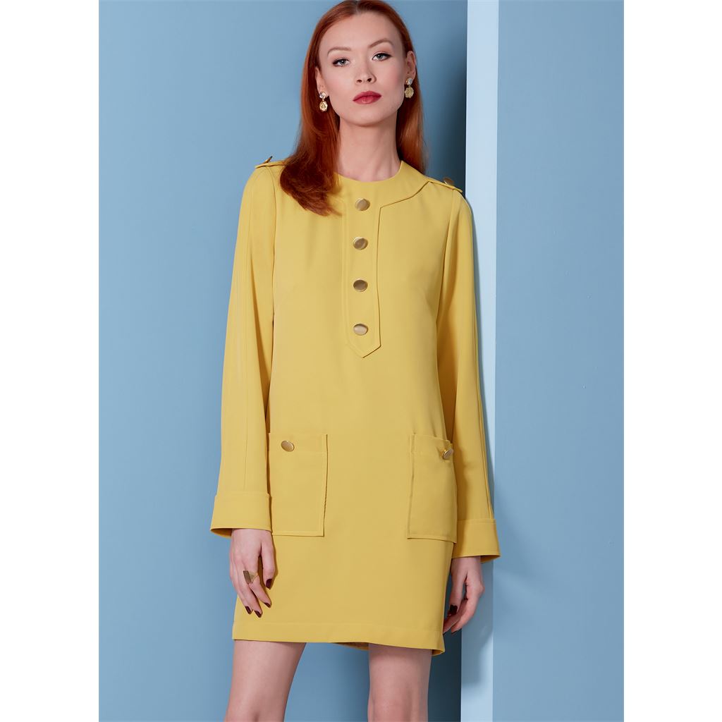 Vogue Pattern V1844 Misses and Misses Petite Dress 1844 Image 2 From Patternsandplains.com